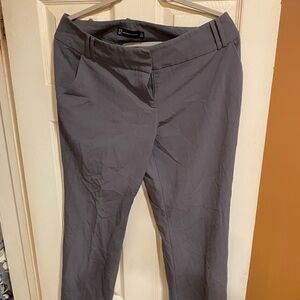 New York & Company Gray Straight-Leg Dress Pants